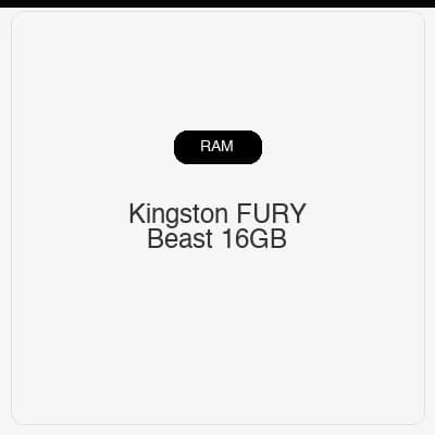 Kingston FURY Beast 16GB